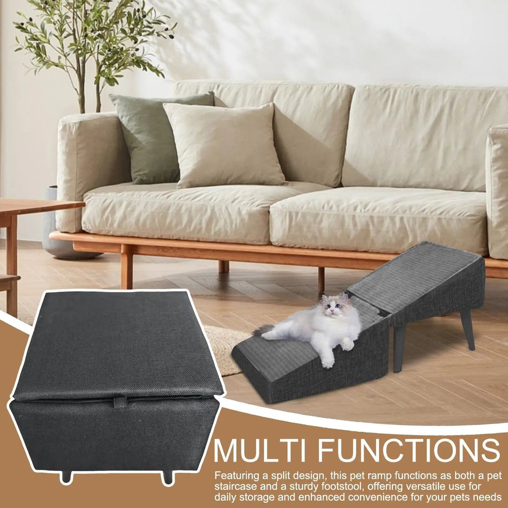 Pet Stairs Multi-purpose Wooden Ramp for Small Dogs & CatsHappy TailsHappy Tails