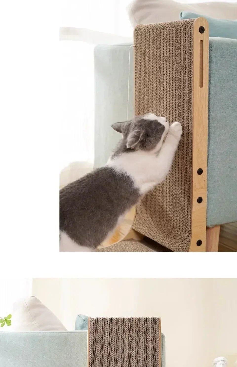 Cat Scratching Board Cat Toys Wooden Wear - resistant and Scratch - resistant Post Cat Furniture Training Grinding Claw Toys SofaHappy TailsHappy Tails