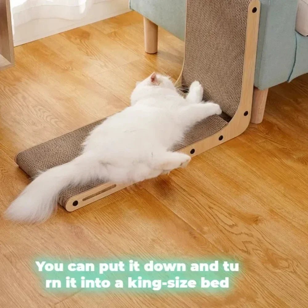 Cat Scratching Board Cat Toys Wooden Wear - resistant and Scratch - resistant Post Cat Furniture Training Grinding Claw Toys SofaHappy TailsHappy Tails