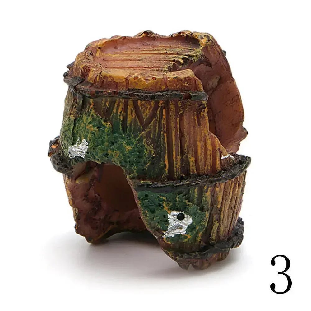 Aquarium Equipment Accessory Glass Fish Tank Landscaping Decoration Resin Crafts Artificial Antique Barrels Fish Tank DecorationHappy TailsHappy Tails