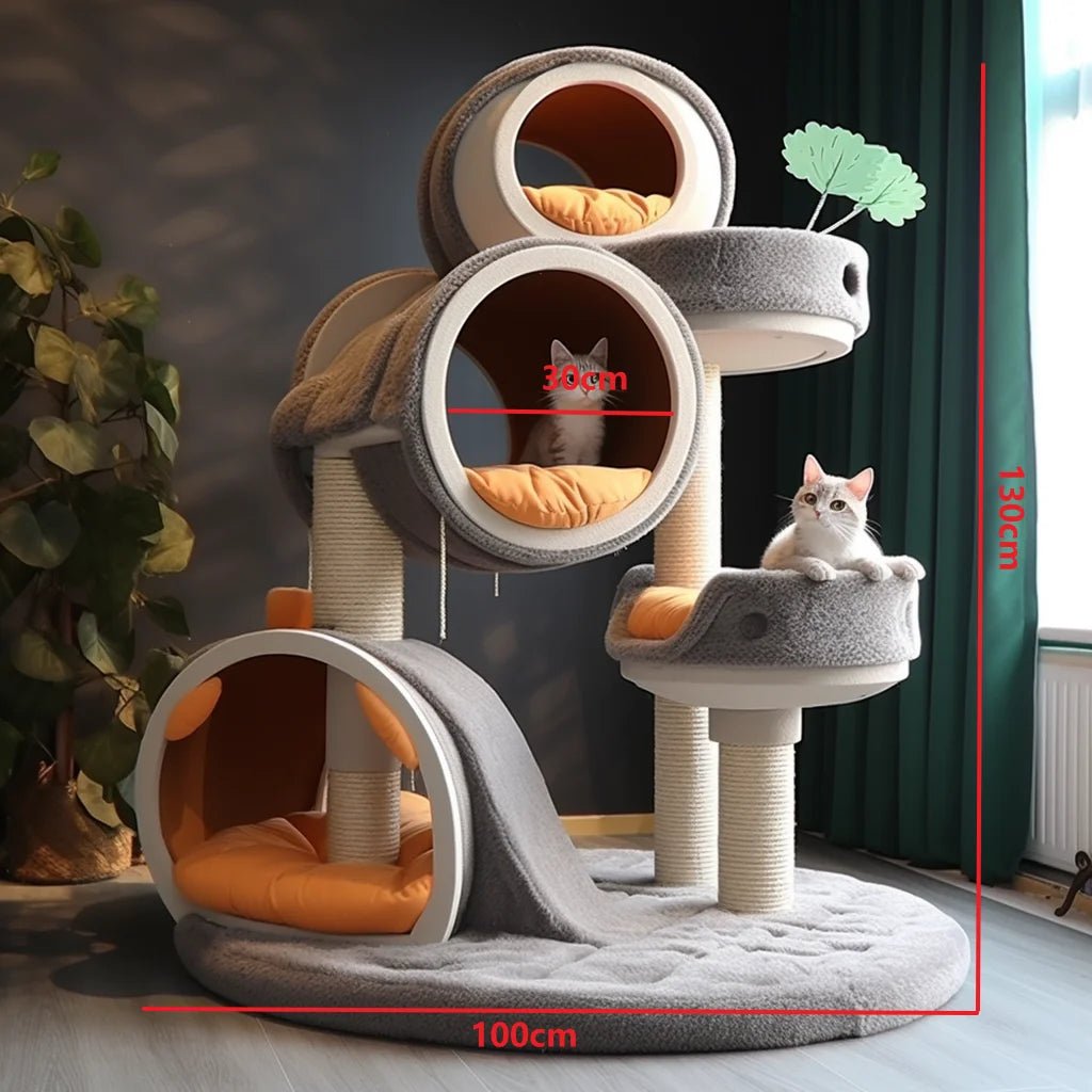 Factory price 2024 new designed Creative Cat Scratcher Cat climbing Tree affordable Big Large Cat climber furniture - Happy Tails