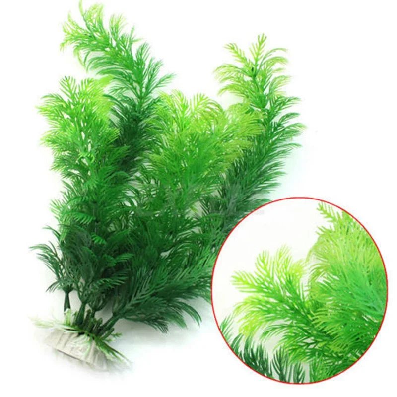 Aquarium simulation plant Artificial Water Weeds Ornament aquatic plants Aquatic Plant Fish Tank Grass Decoration AccessoriesHappy TailsHappy Tails