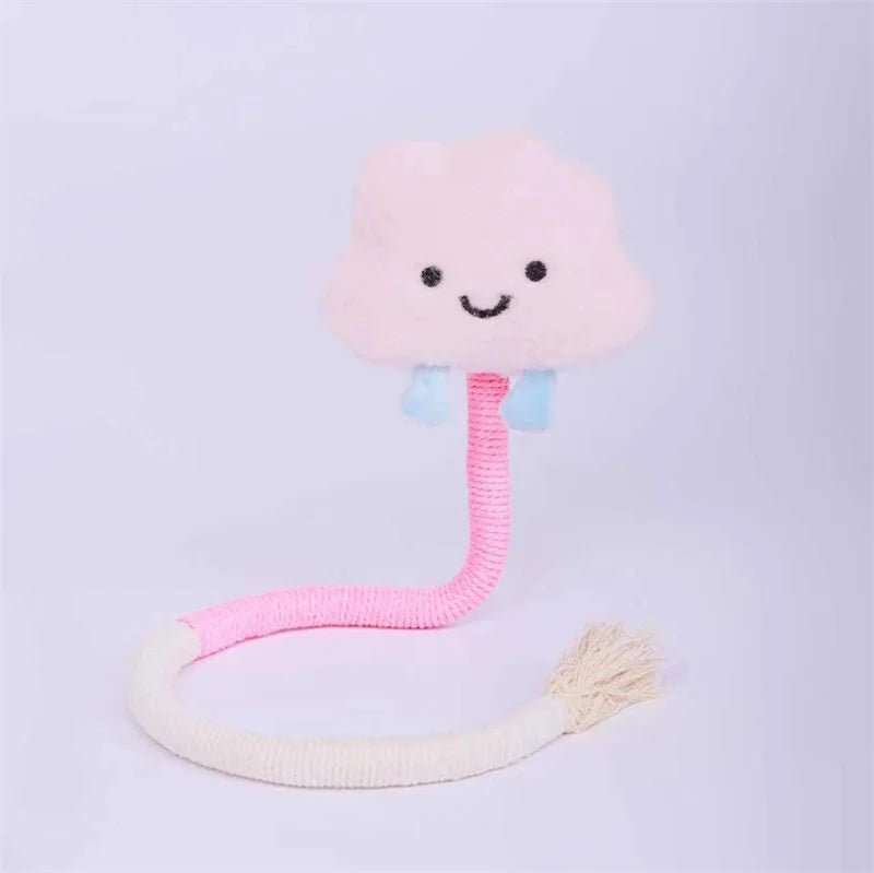 Cat Scratcher Rope Toy Cotton Rope Bite - resistant Chewing Toy Paw Claw Furniture Protector Scratching Toy Cat Puzzle Cute ShapeHappy TailsHappy Tails