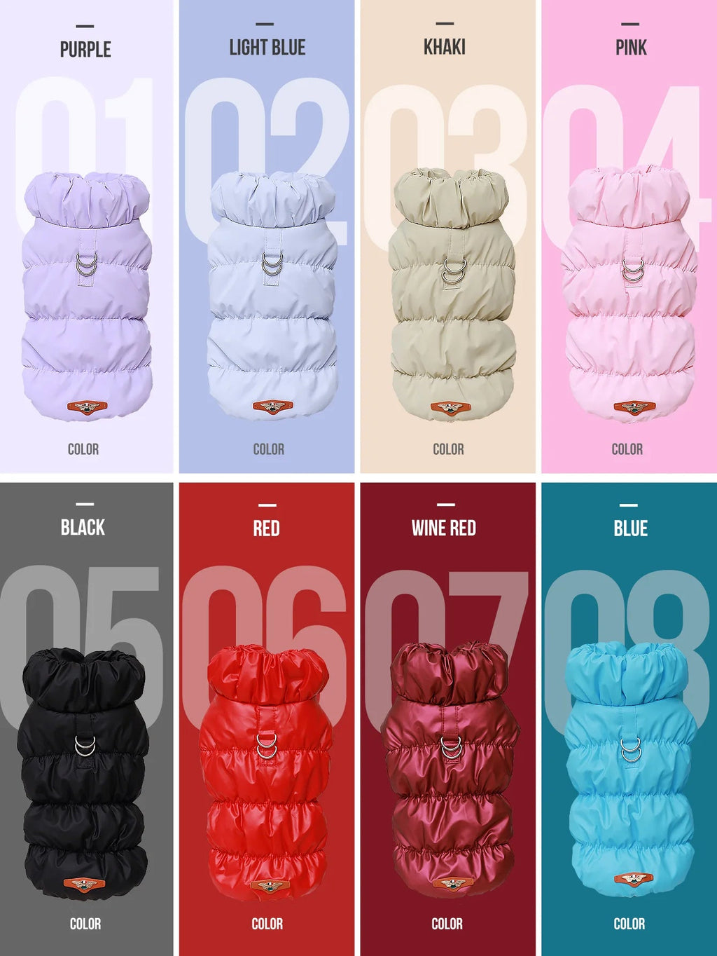 Dog Jacket For Autumn/Winter, Pet Coat, 3 - Layer Thick Warm Outerwear, Suitable For Small To Medium Dogs Like Poodle, Teddy, YorkHappy TailsHappy Tails