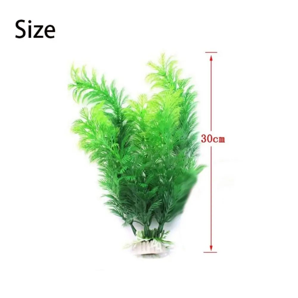 Aquarium Plants Ornaments Plastic Simulation Artificial Water Grass Fish Tank Decoration Accessories - Happy Tails
