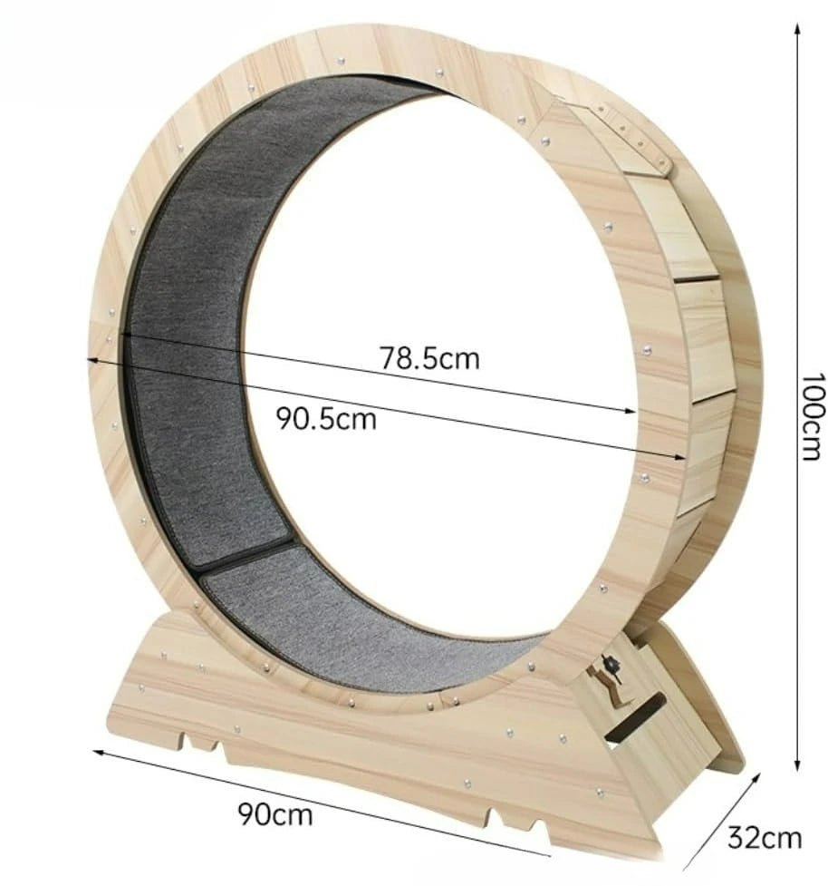 Whisker-Friendly Silent Cat Exercise Wheel | Indoor Treadmill for CatsHappy TailsHappy Tails