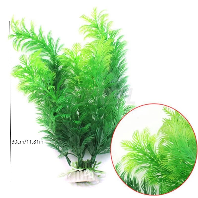 Aquarium simulation plant Artificial Water Weeds Ornament aquatic plants  Aquatic Plant Fish Tank Grass Decoration Accessories - Happy Tails