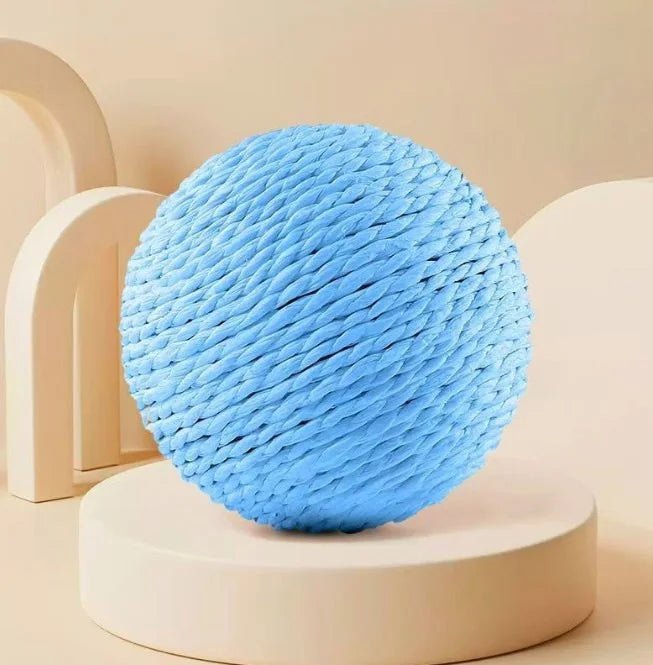 8cm Cat Scratching Ball Interactive Cat Toys Bite Resistant Kitten Chasing Ball Pet Sounding Toys for Cats with Cat AccessoriesHappy TailsHappy Tails