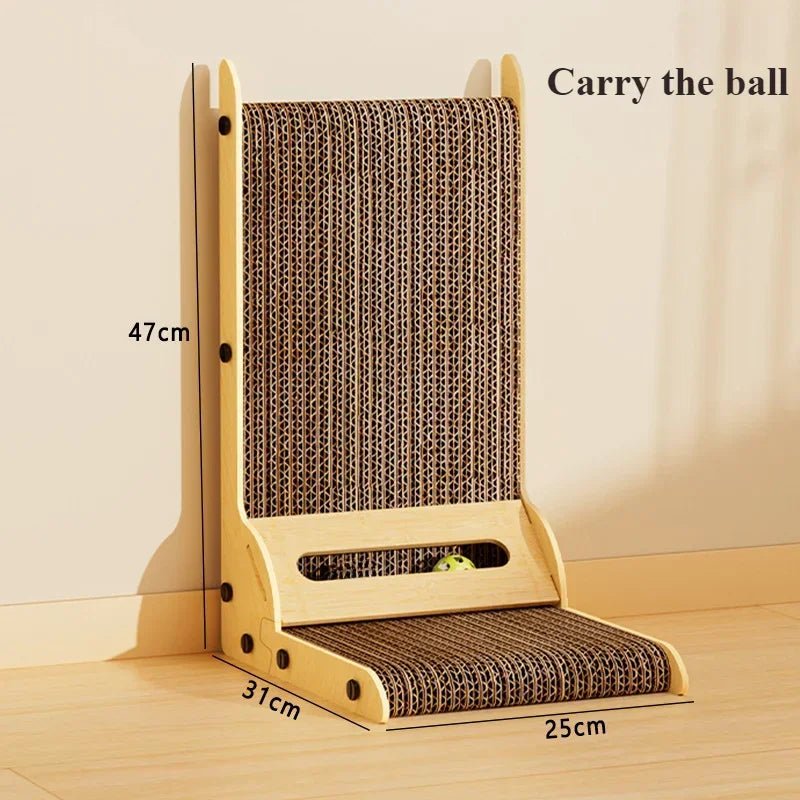 Cat Scratching Board Cat Toys Wooden Wear - resistant and Scratch - resistant Post Cat Furniture Training Grinding Claw Toys SofaHappy TailsHappy Tails