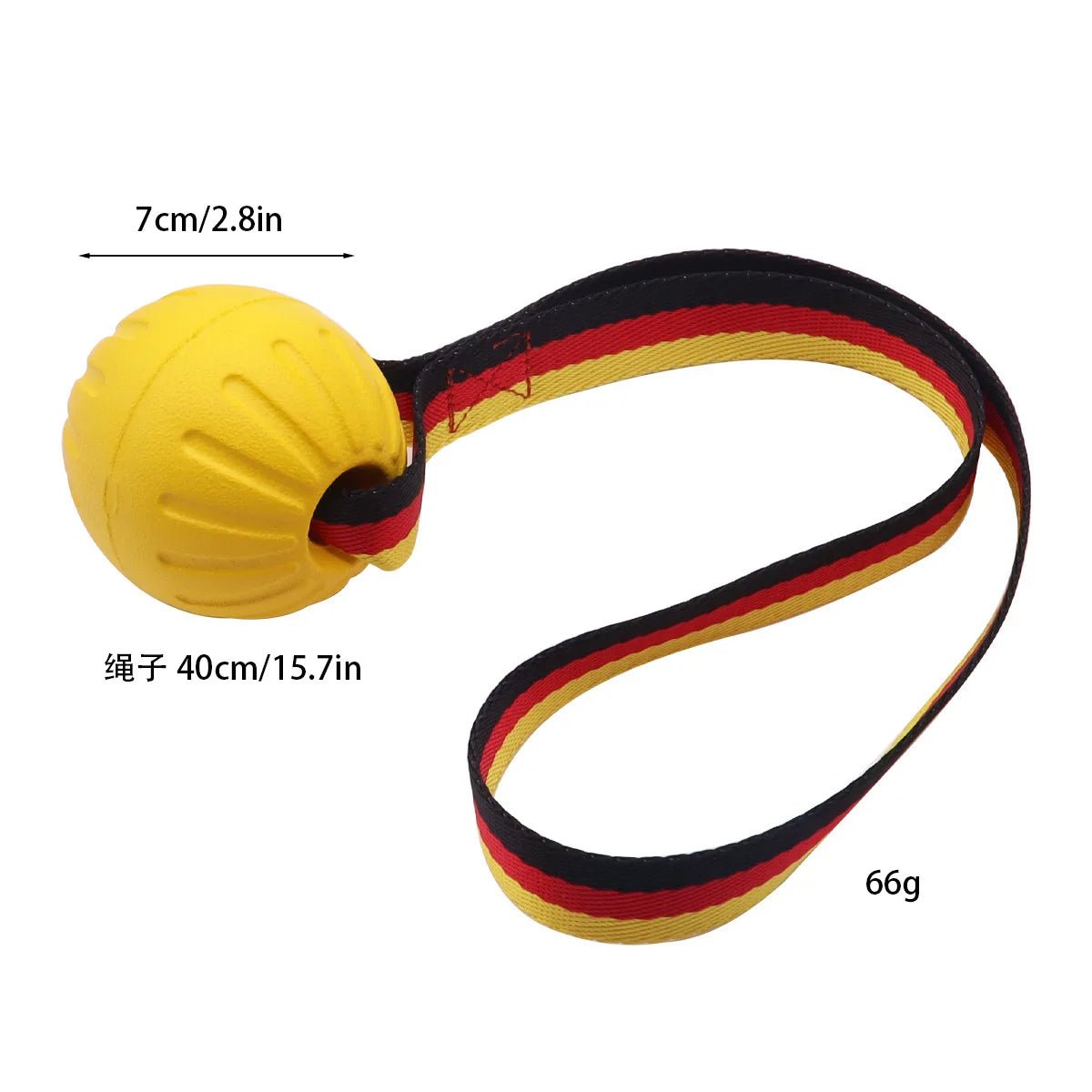 Dog Toy Balls On a Rope for Small Medium Large Dogs Chewers  Durable Interactive Ball for Training Dogs EVA Foam Ball Floats - Happy Tails