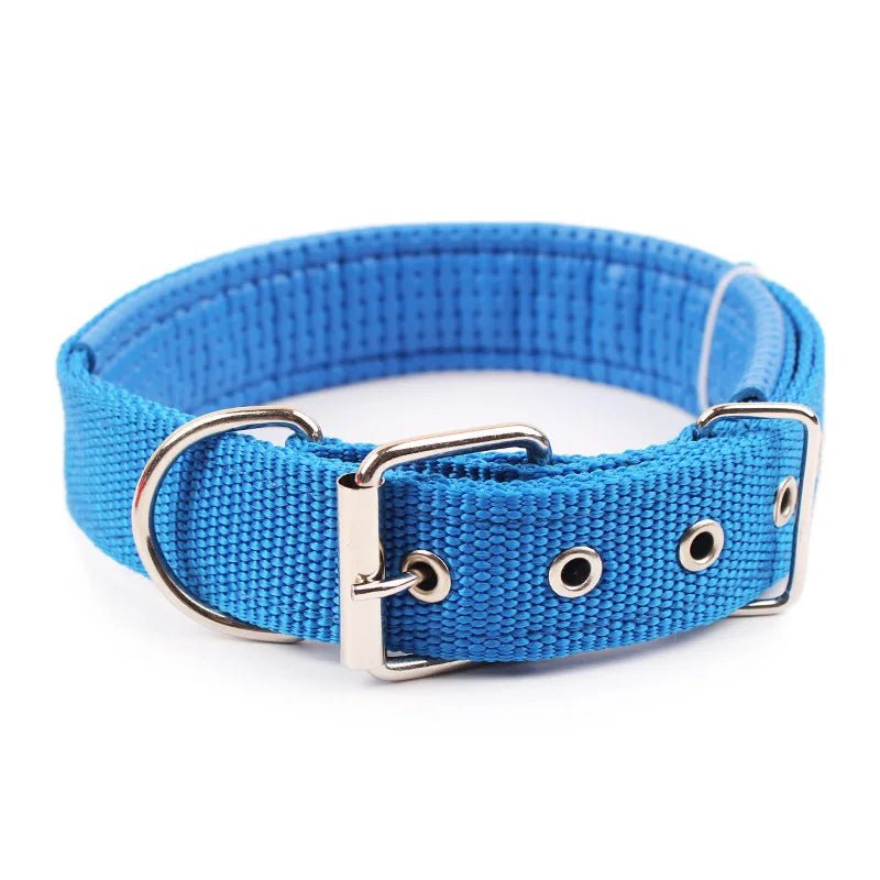 Solid Dog Collars  Nylon Dog Collar For Small Medium Large Dogs Teddy Keji Pitbull Bulldog Beagle - Happy Tails