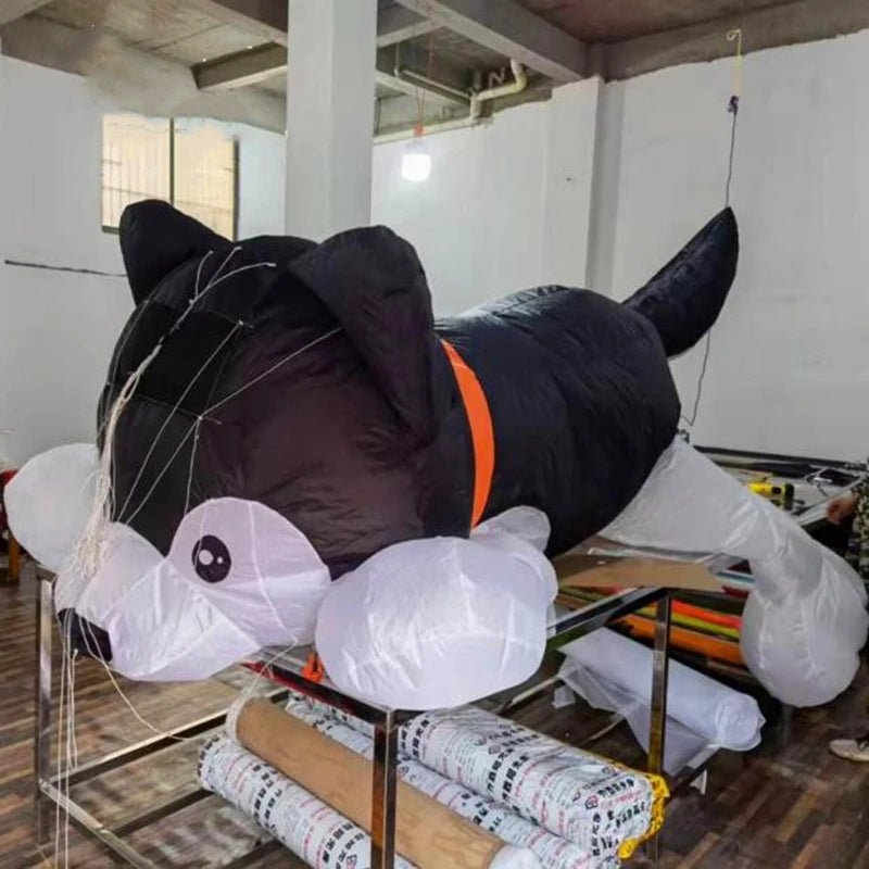 Free shippingdog kite pendant inflatable kite trompo de madera basta juego de mesa spinning boy rope outdoor games flying birdHappy TailsHappy Tails