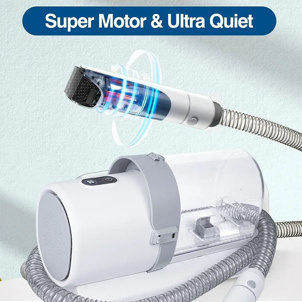 Pet Grooming Kit with Hair Clipper Combs, Vacuum Cleaner & Shedding ToolsHappy TailsHappy Tails