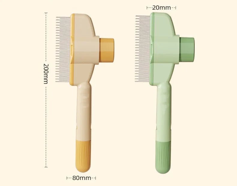 Dog Comb Pet Hair Remover One Button Dogs Brush Self-cleaning Cat Brush Massage Combs for Dog Grooming Brushes for Pet Products - Happy Tails