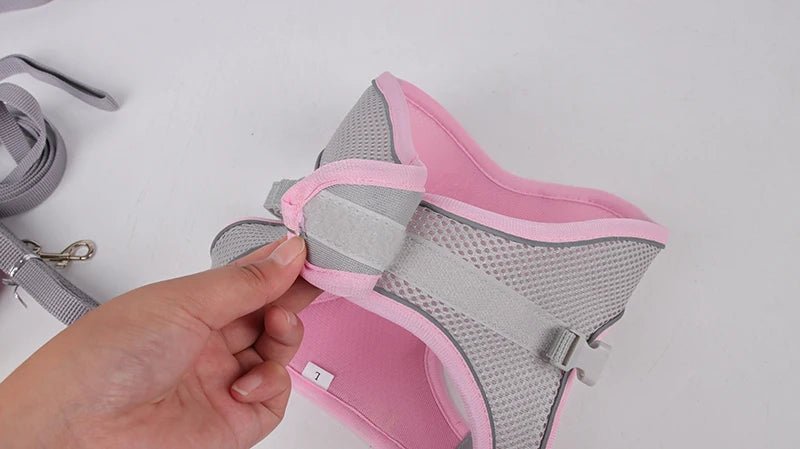 Dog Harness Leash Set for Small Dogs Adjustable Puppy Cat Harness Vest French Bulldog Chihuahua Pug Outdoor Walking Lead LeashHappy TailsHappy Tails