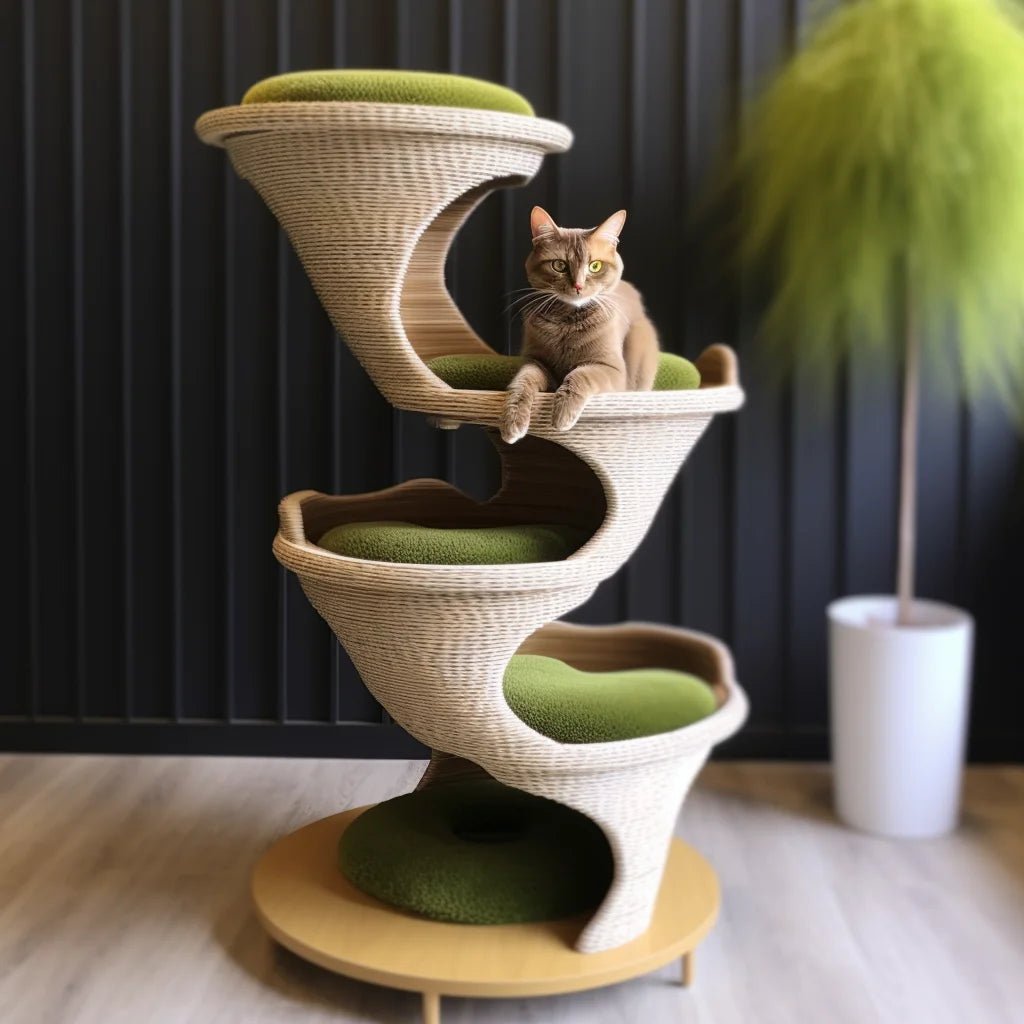 Factory price 2024 new designed Creative Cat Scratcher Cat climbing Tree affordable Big Large Cat climber furniture - Happy Tails