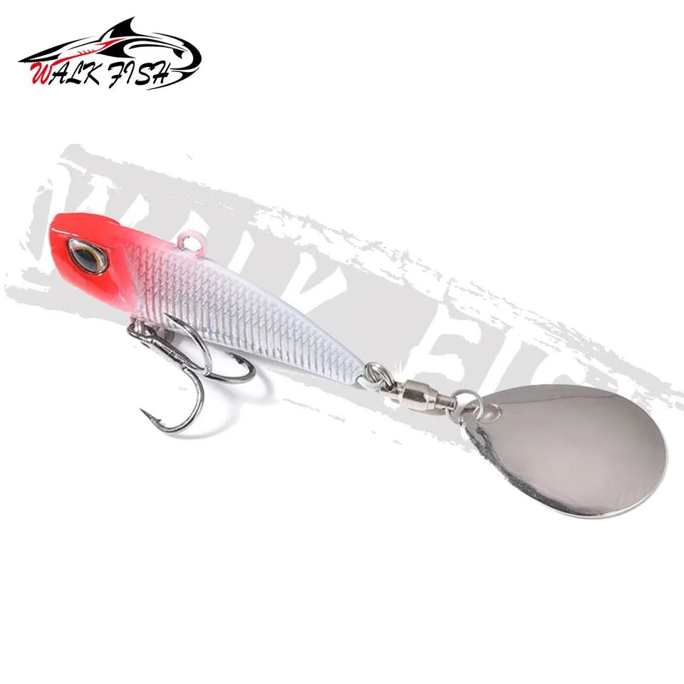 VIB Spinner Bait Metal Fishing Lure Kit - 4 Sizes, Rotating Tail, Japan WobblerHappy TailsHappy Tails