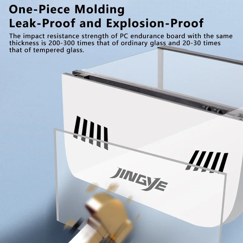 Desktop Aquarium 20*20*14CM Self - circulating Ecological Aquarium Pump, Oxygenation, Filter, Light Set Fish Tank Office DecoraHappy TailsHappy Tails