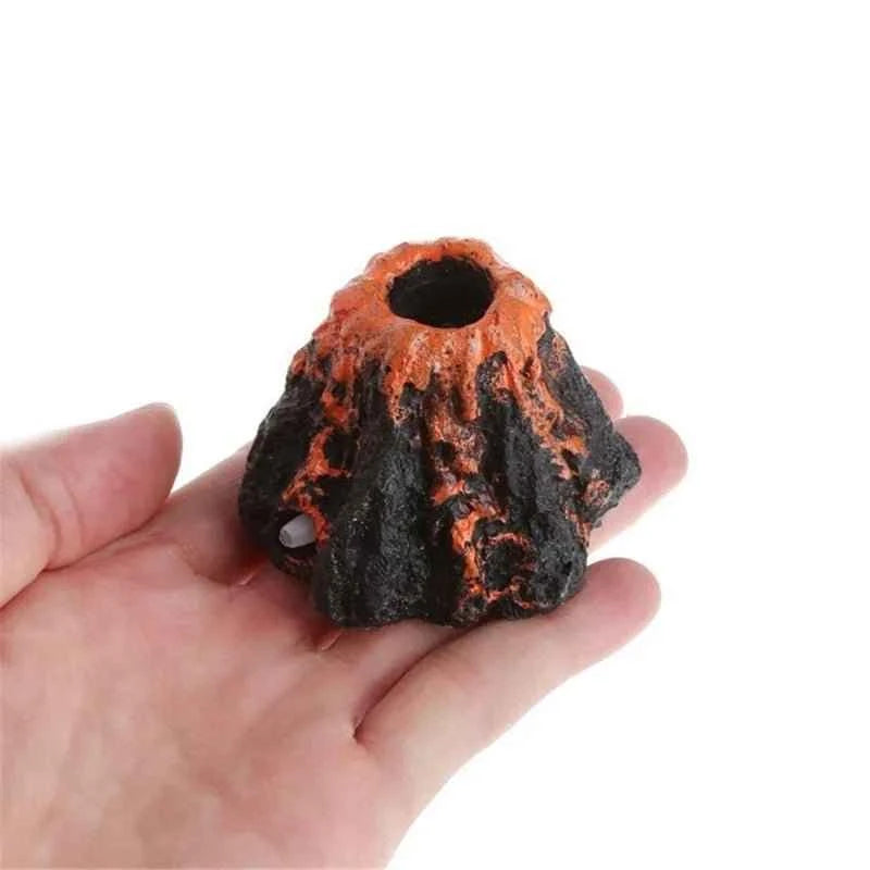 Aquarium Accessories Resin Crafts Simulation Artificial Volcano Rockery Fish Tank Decor Pet Supplies Ornament   Home Decoration - Happy Tails