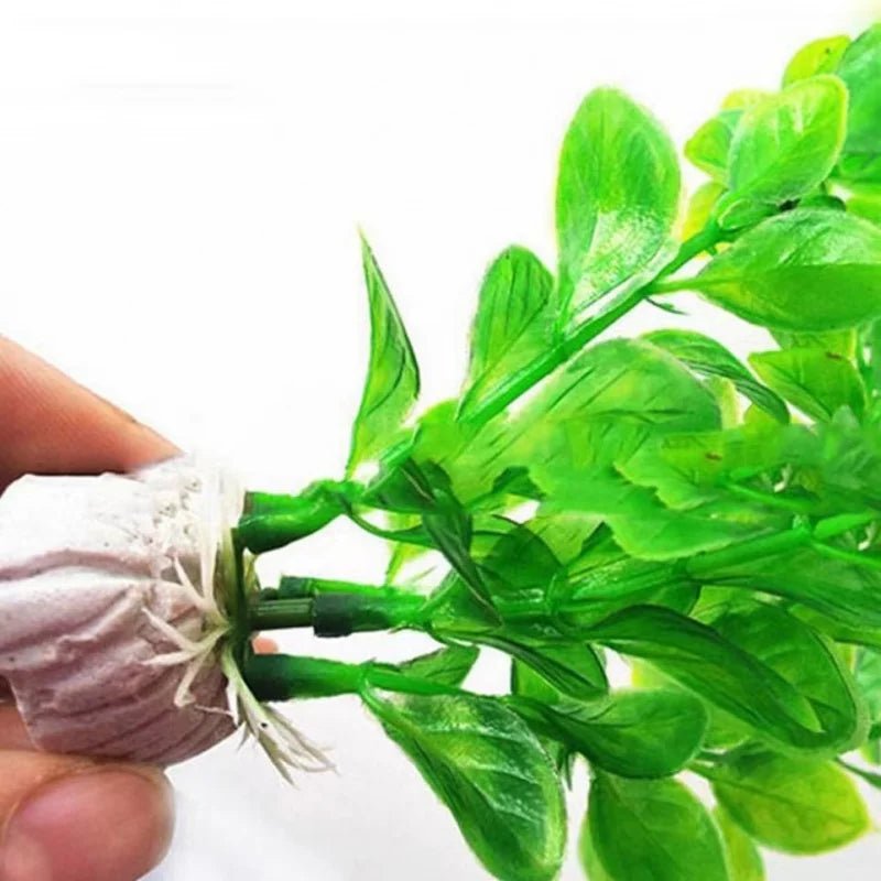 Artificial Grass Aquarium Ornament Plants Water Plant Plastic For Fish Tank Accessories simulation aquatic plantHappy TailsHappy Tails