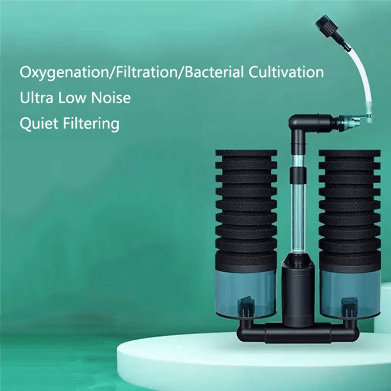 ABJN-USB Aquarium Filter With Electric Water Pump Air Pump Skimmer Biochemical Sponge For Fish Tank Bio Filter - Happy Tails