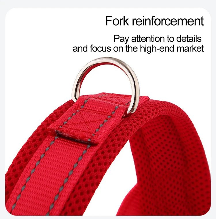 Harness for A Small Dog Harness Harnait Dog Chest Nylon Large Dog Harness Small Breed GXQ04 - Happy Tails