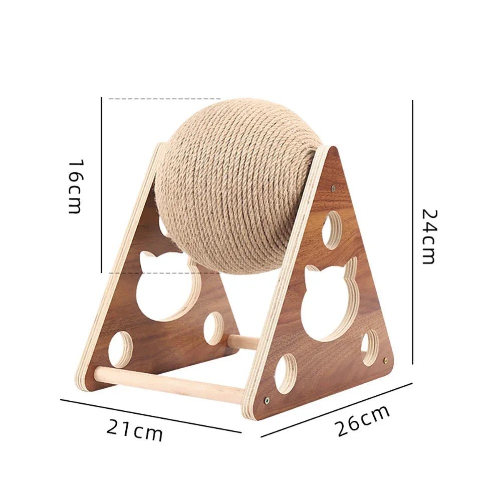 Cats Toy Cat Scratcher Sisal Rope Ball Kitten Interactive Grinding Paws Toys Scratch Board Pet Furniture Accessories Supplies - Happy Tails