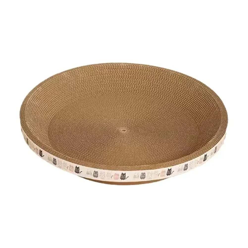 Corrugated Cat Scratcher Cat Scrapers Round Oval Grinding Claw Toys for Cats Wear-Resistant Cat Bed Nest Cat Accessories - Happy Tails