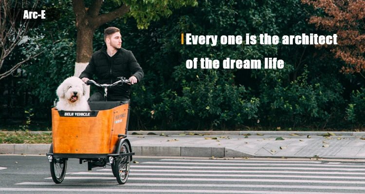 Electric Cargo Bike For Take Dog StrollHappy TailsHappy Tails