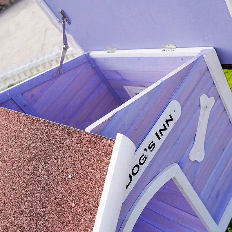 Solid Wood Dog House Large Outdoor Dog House Pet Dogs Park Pets Puppy Bed's Dogs Kennel Crate Little Houses and Rooms for LivingHappy TailsHappy Tails